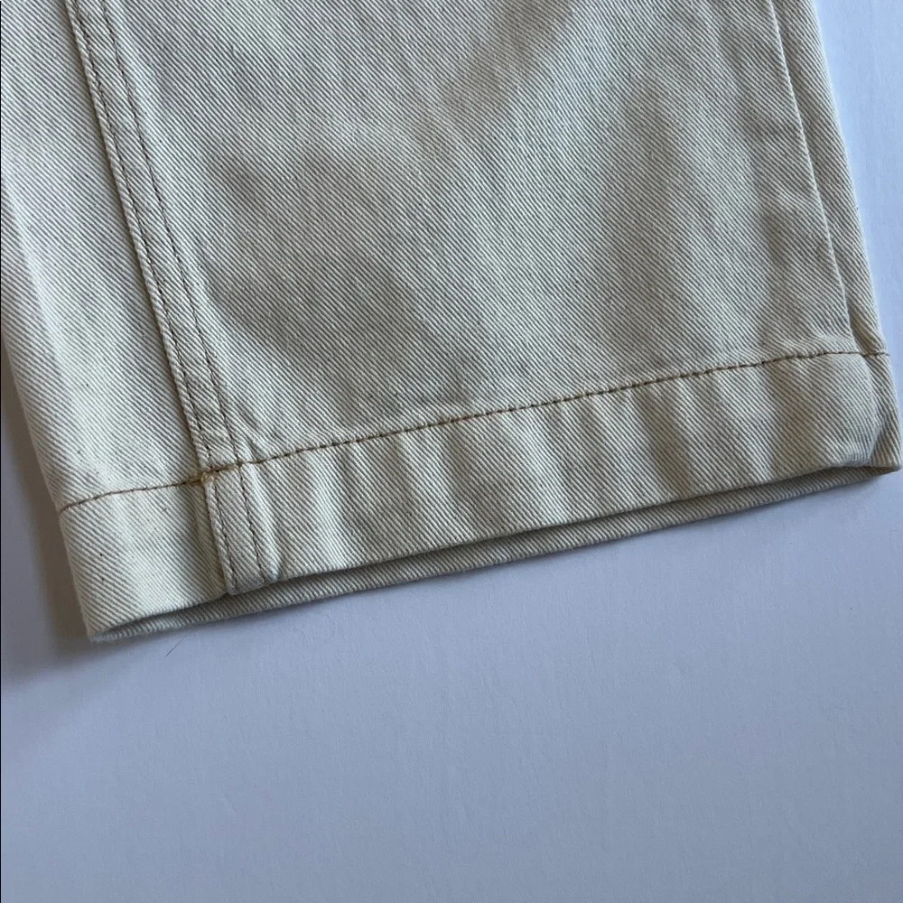 BDG Urban Outfitters Bandana Patchwork Jeans wide leg White Red Blue size 24 - Picture 3 of 12